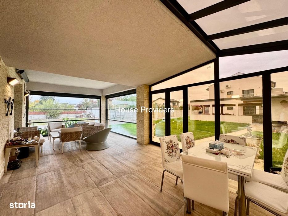 Casa/ Vila 6 camere 6 bai|Chiajna Rosu|Teren 780mp|Sauna Sala