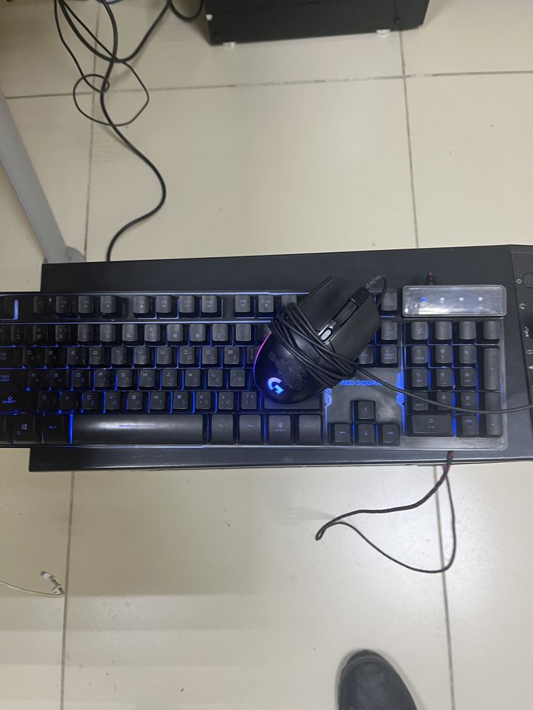 Механическая Клавиатура и мышь logitech rgb