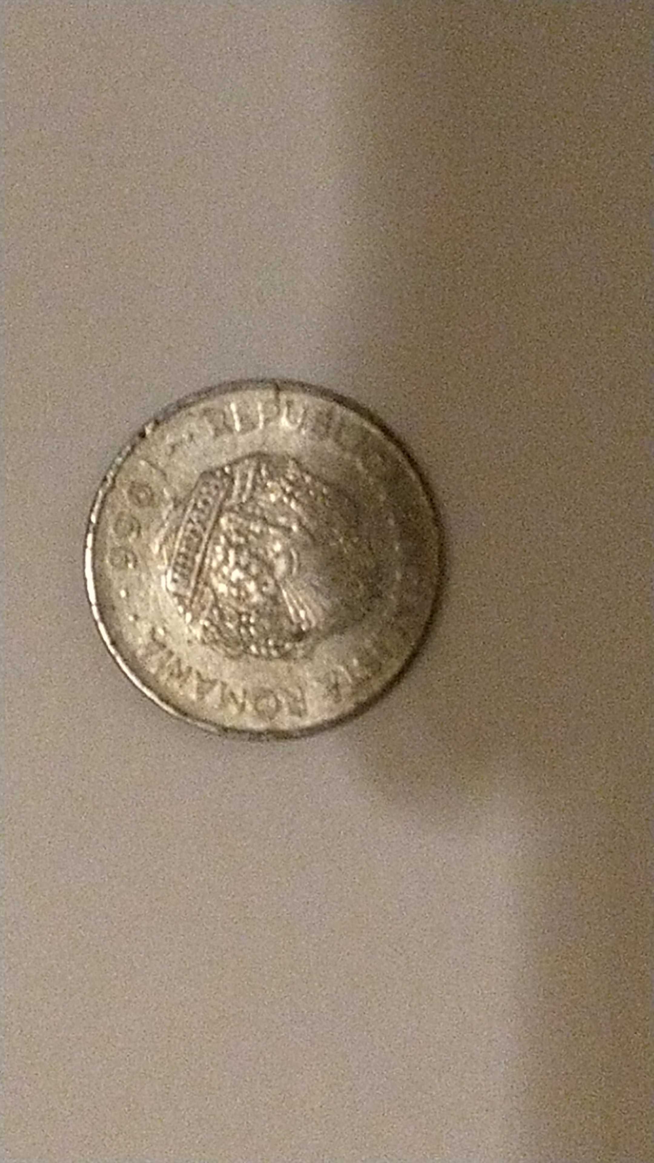 moneda de 1 leu din 1966