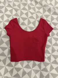 Tricou crop top Bershka marimea 36