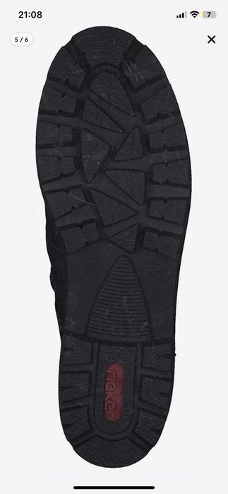 RIEKER BOTINE, piele, marimea 39
