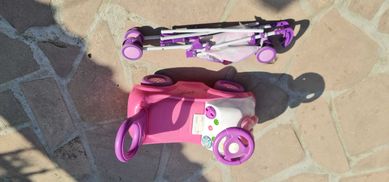 Детска количка играчка и детска кола играчка за деца от 1 до 4 години.