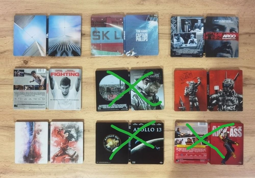 Steelbook bluray The Walk Argo Chappie Mulan Captain Phillips Fighting
