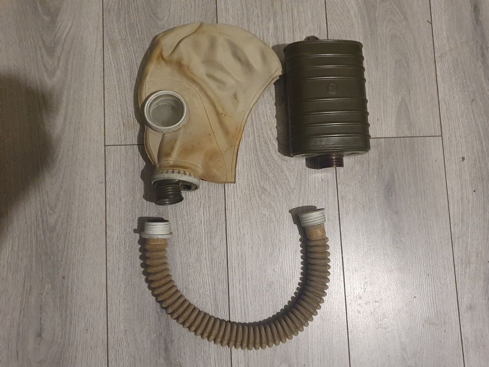 Masca de gaze militara vintage + geanta originala (de colectie)
