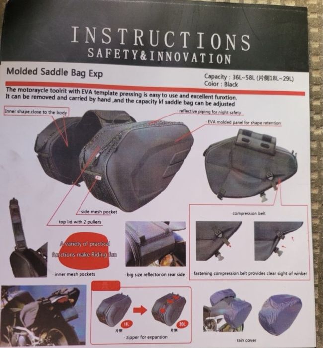 Genti laterale moto textile