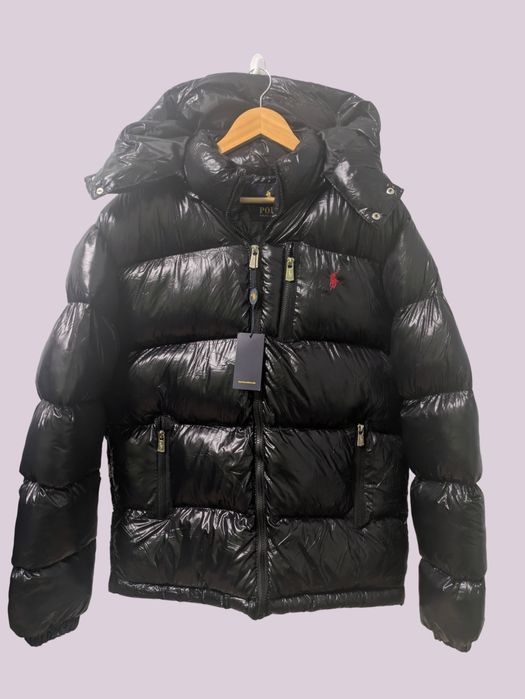 Geaca Polo Puffer Negru Lucios (marimi: XL,XXL)