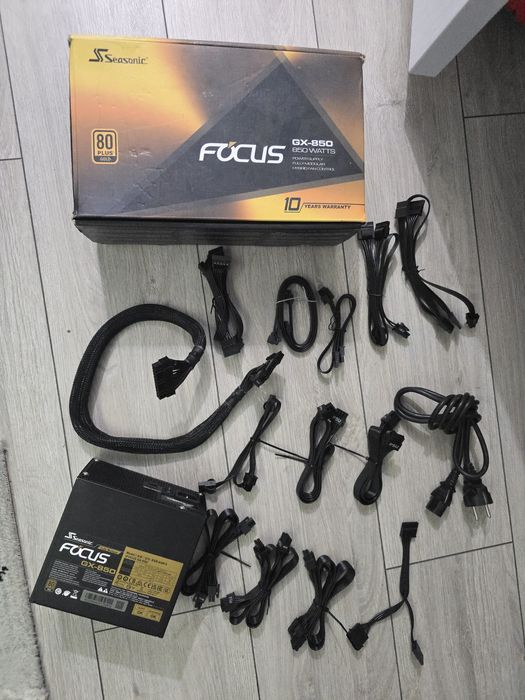 Sursa Seasonic 850W, FOCUS GX Series, 80 PLUS Gold, Full modulara