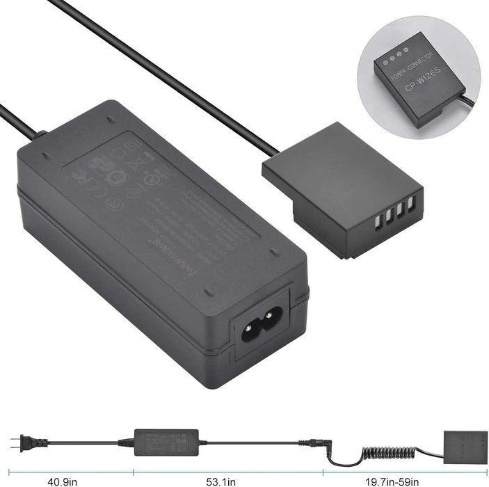 Fujifilm X100F Резервно захранване заместител на батерия Newmowa W126