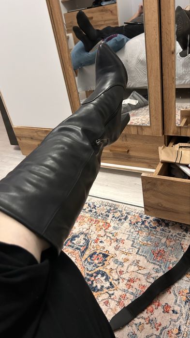 Сапоги зимние ботфорты