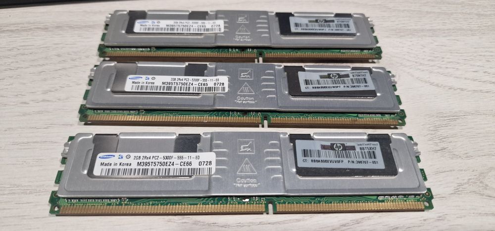 2 x Module de 2 Gb Ram - DDR2 ECC