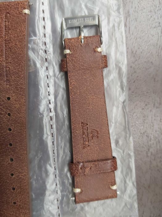 Curea de ceas din piele latime 20mm, produs Alpha made in Italia