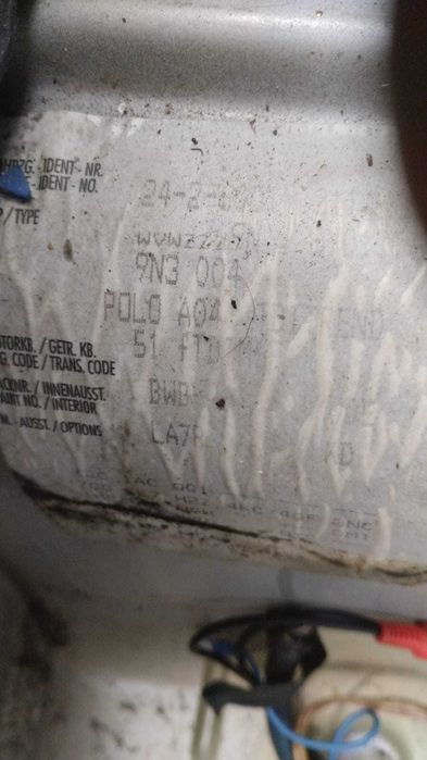 Motor VW Polo 9N cod BWB