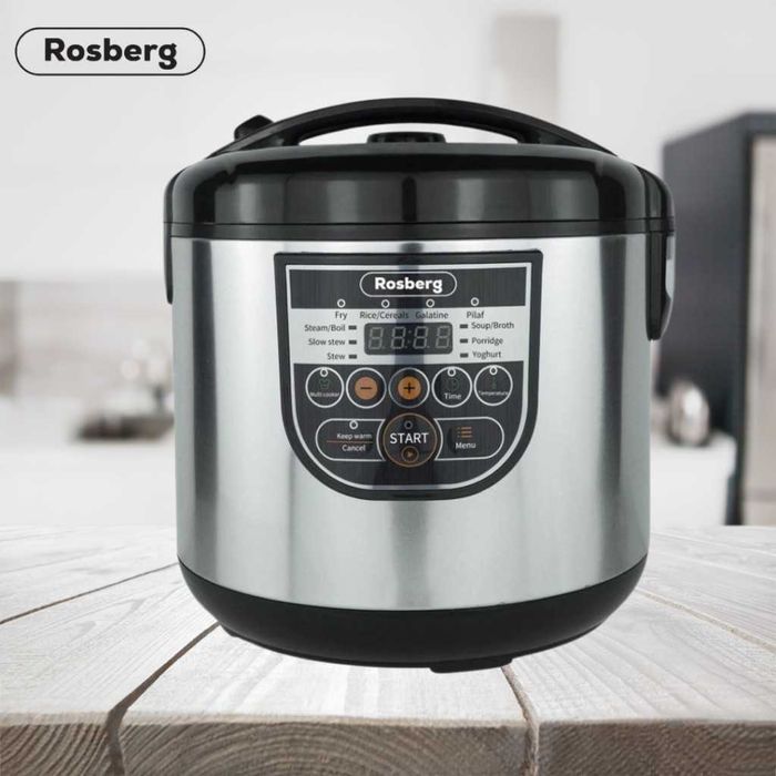 Мултикукър Rosberg, 780W, 5литра, 10 програми, Ръчен режим, Таймер.