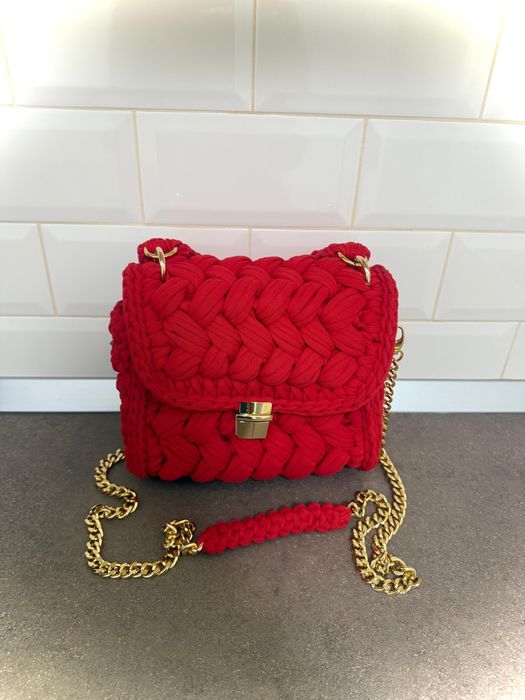 Geanta Handmade calitatea I, Bucuresti, rosie, dama