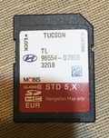 Hyundai Tucson Оригинална Навигационна Sd Card Европа Русия 2025 Карта