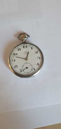 Omega argint,  ceas de buzunar vintage  , stare de funcționare