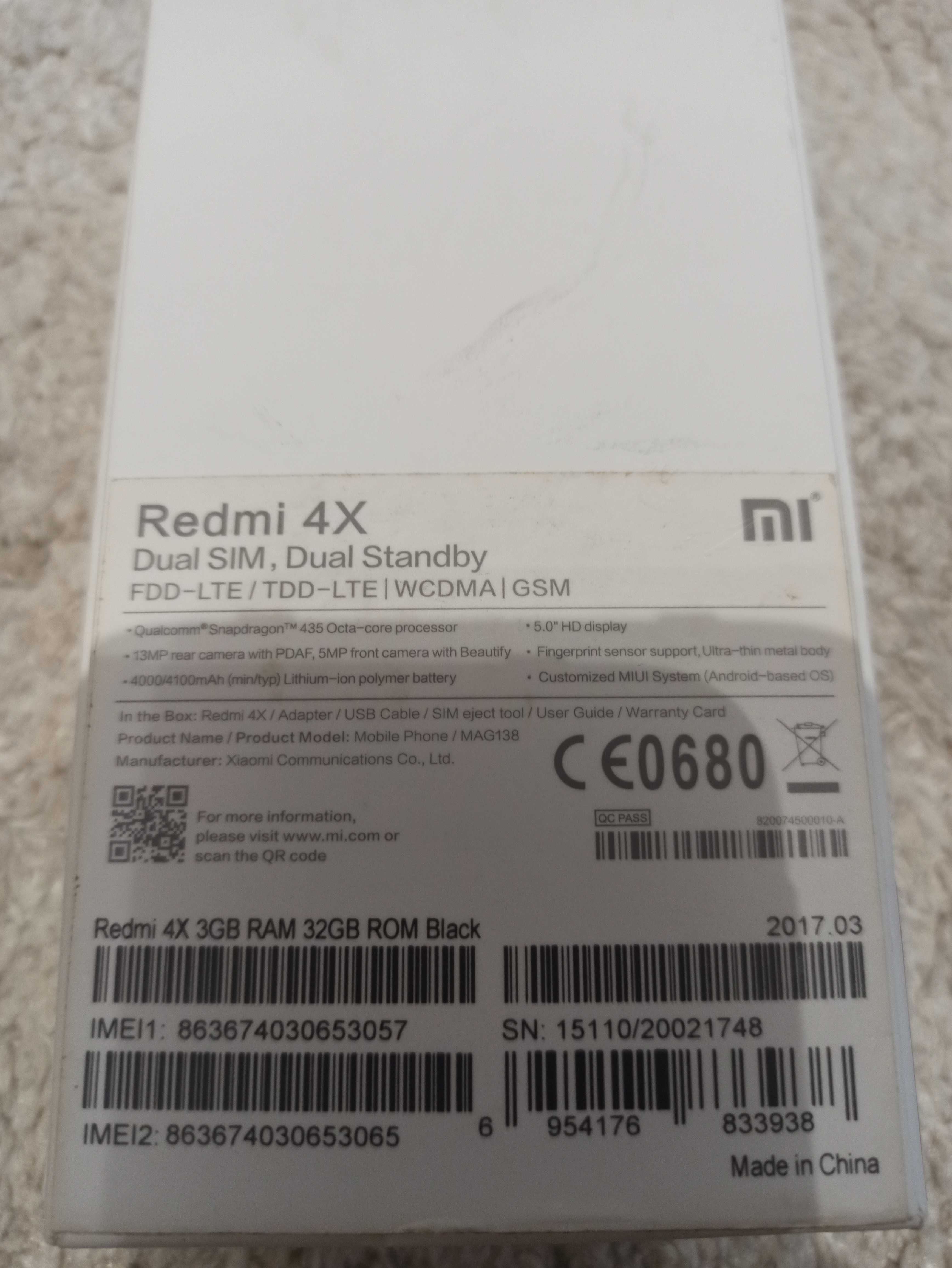 Телефон Xiaomi note 4x