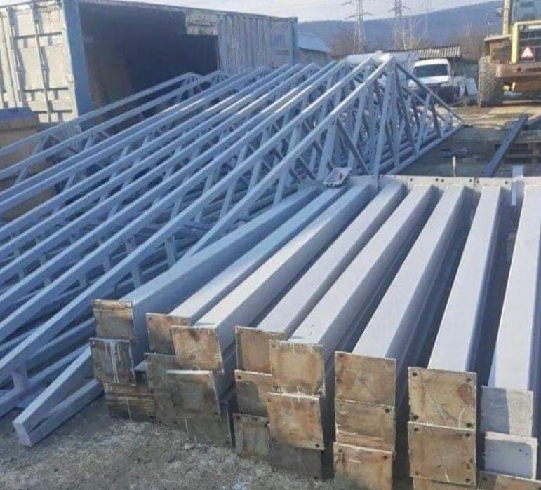 Vând din stoc  hală metalică 10x25x5
