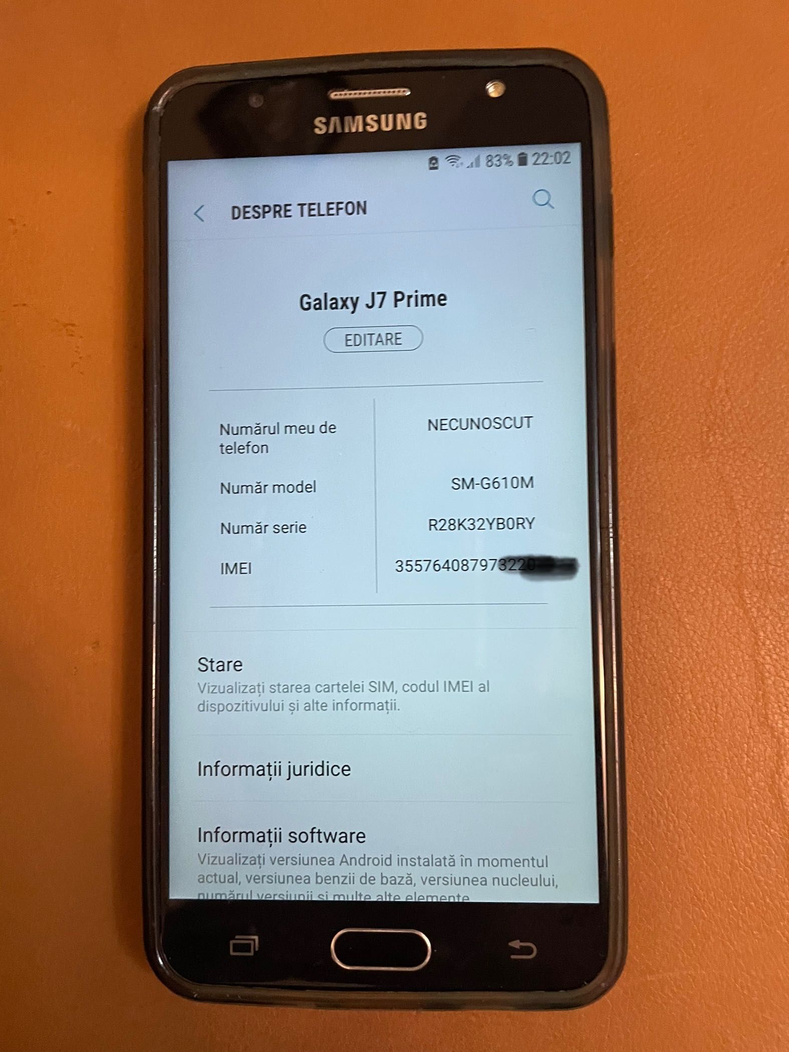 Telefon Samsun Galaxy J7 Prime sm-g610m 2018