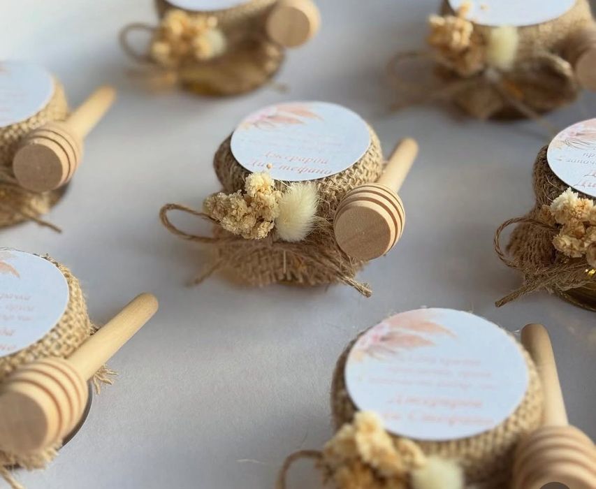 Подаръци за гости- сватба, погача, кръщене, рожден ден, бал