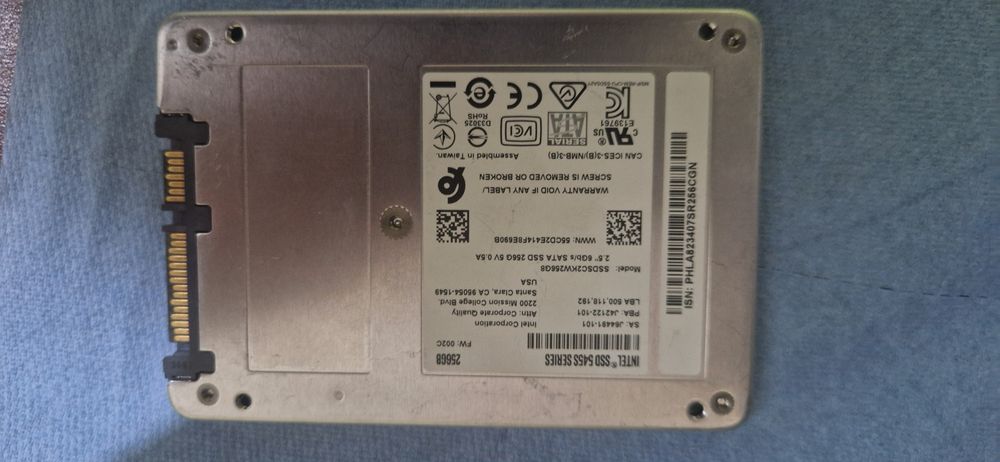 Ssd sata intel 250gb