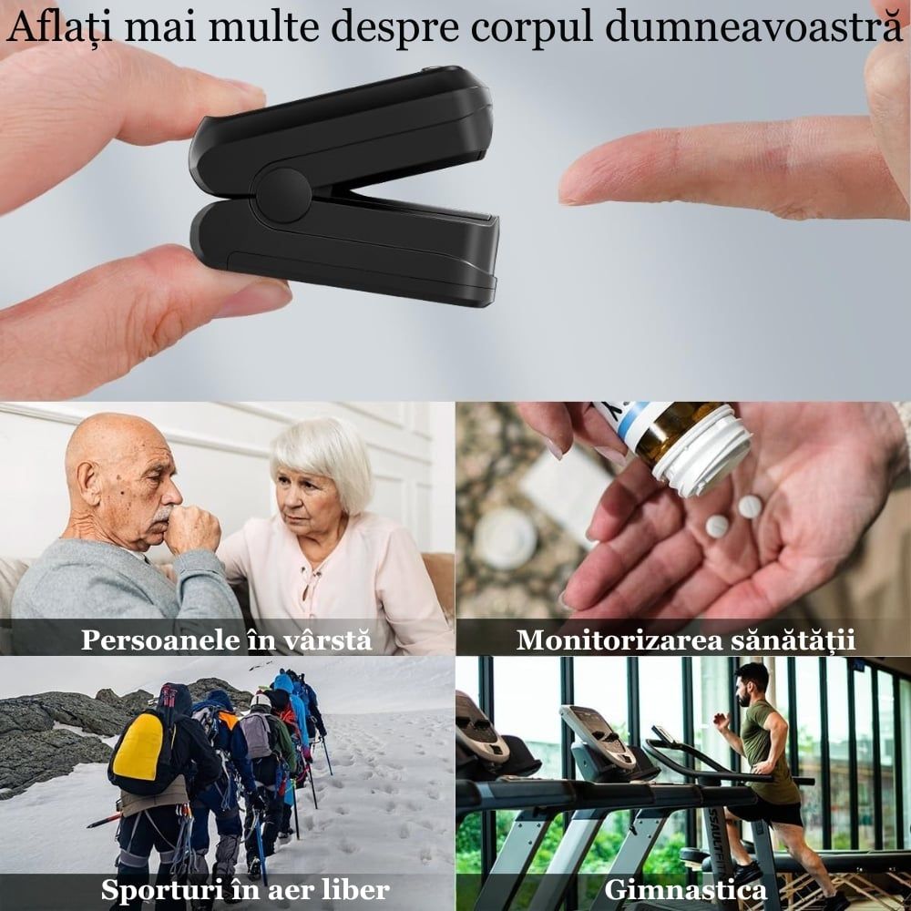 Pulsoximetru de Deget pentru Monitorizare si Verificarea Pulsului