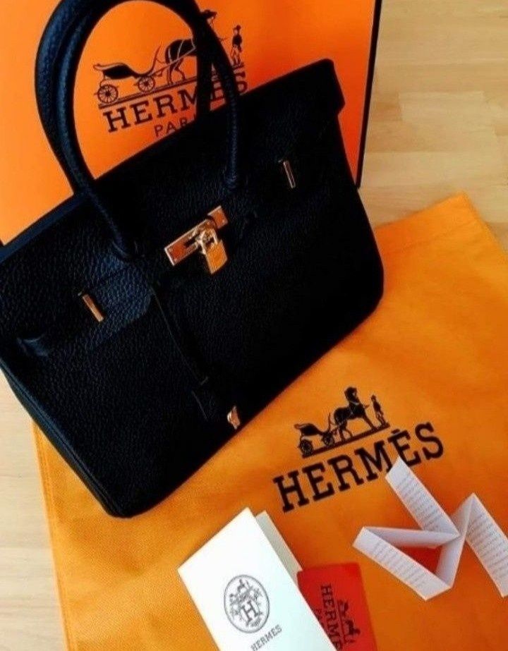 Geanta Hermes Birkin piele naturala 100%,cutie, card,factura, saculet