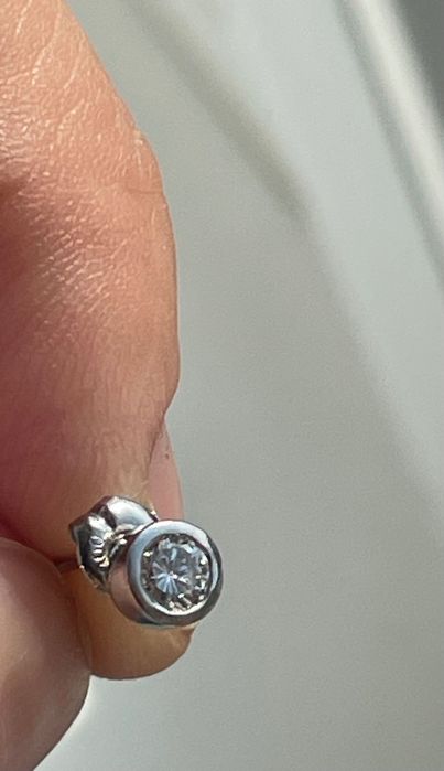 Cercei din platina cu diamante naturale de 0,30ct