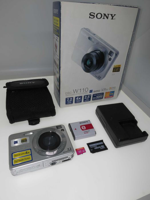 SONY Cyber-shot W110 компактен цифров фотоапарат мини камера като НОВ