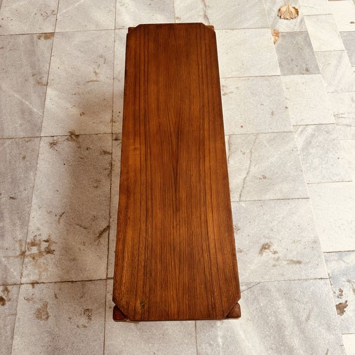 Шведска винтидж пейка / маса – Mid-Century Scandinavian дизайн