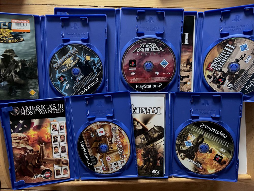 PS2 игри: Tomb Raider Anniversary, SOCOM, Conflict – 10 лв./бр.