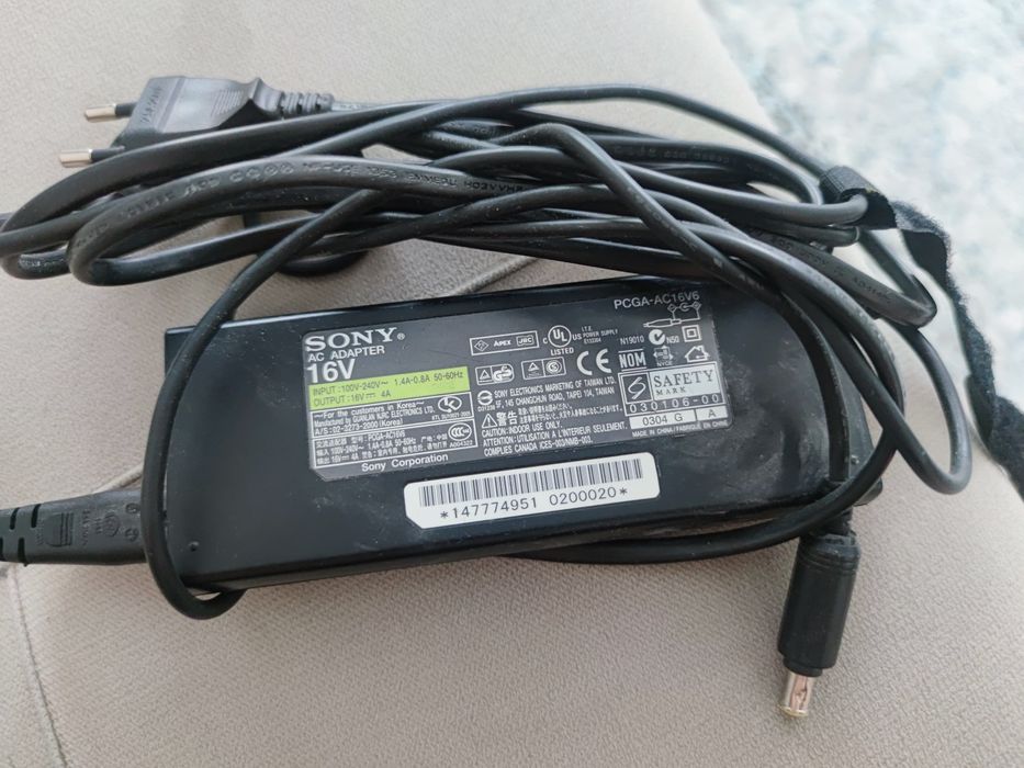 Зарядка на нетбук sony vaio