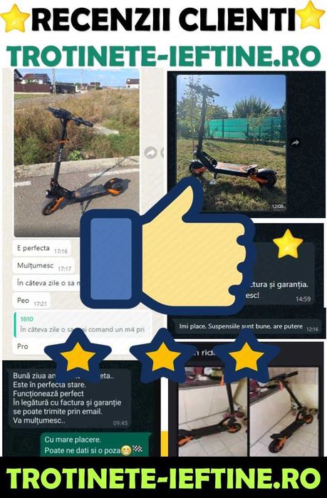 Trotineta Electrica KuKirin C1 PRO, Autonomie 100km, Posibilitate RATE