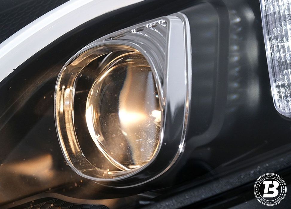 Faruri LED compatibile cu Mercedes C Class W205 Black Design