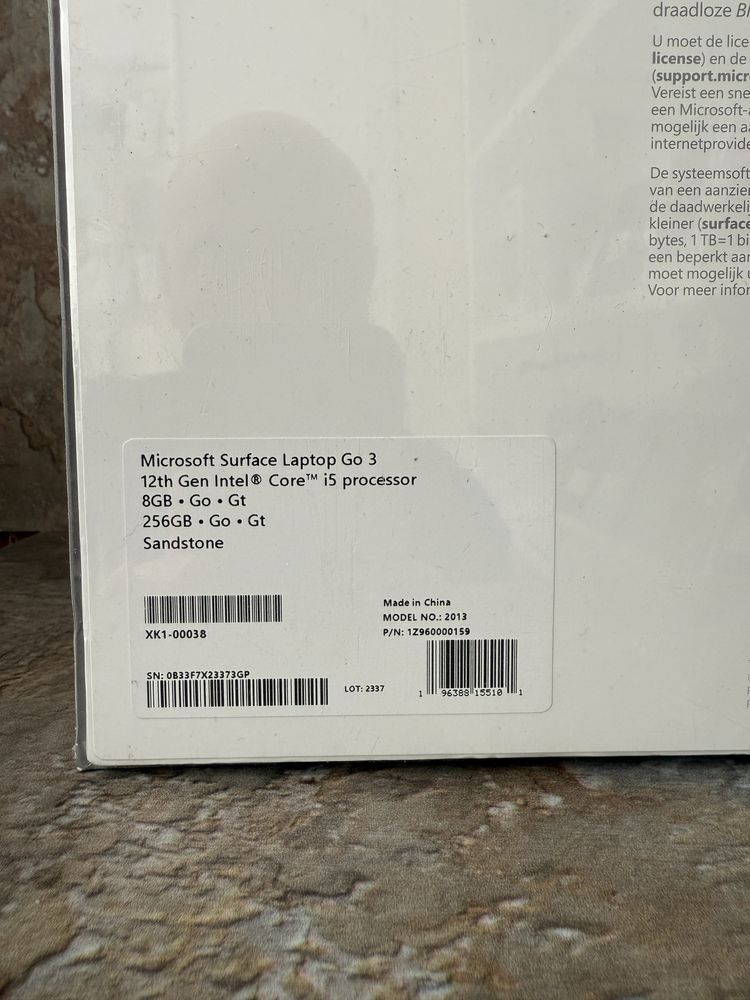 Microsoft Surface Laptop Go3 256gb / Nou / Garantie