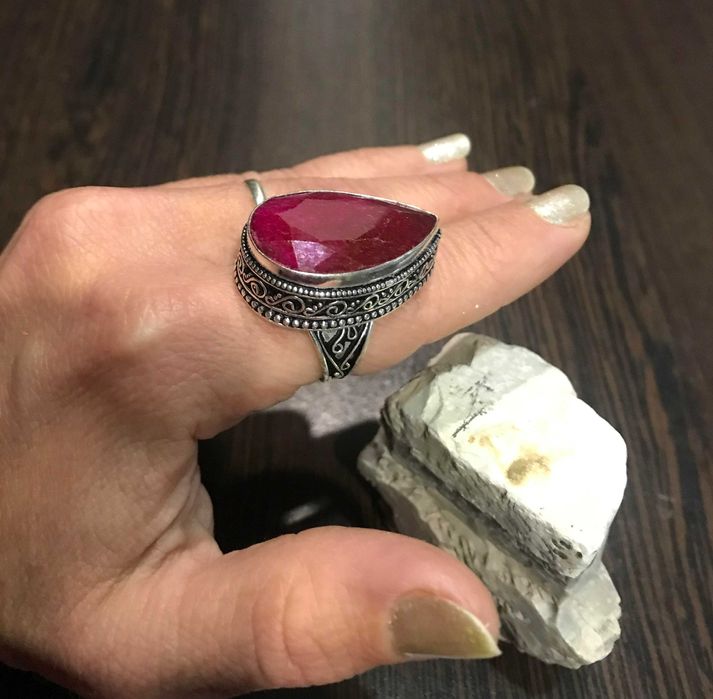 Inel Argint 925 cu Piatra Semipretioasa Rubin