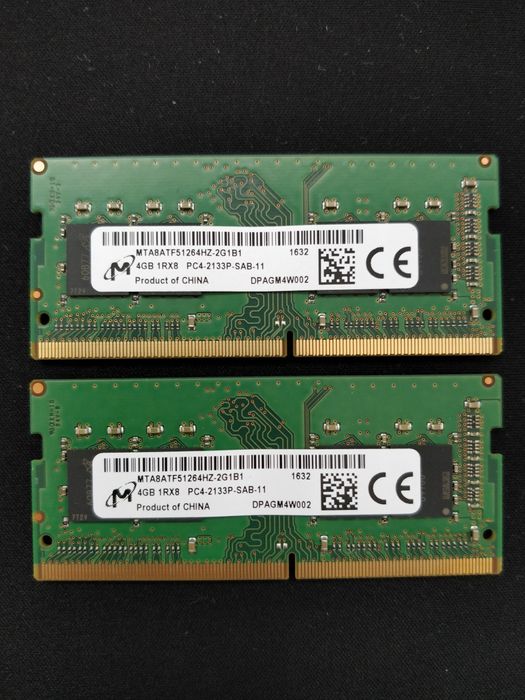 Ram 8GB DDR4 Sodimm Laptop 2x4 ГБ За Лаптоп