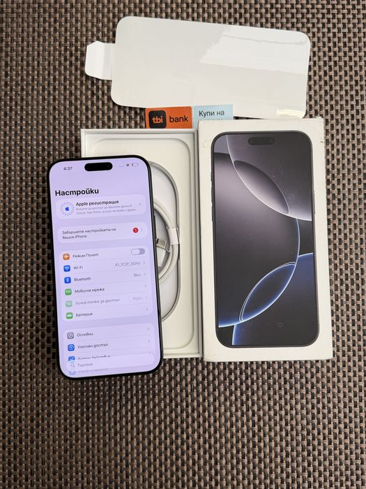 НОВ! 512Gb*ЛИЗИНГ* iPhone 16 Pro Max Black Titanium / Гаранция