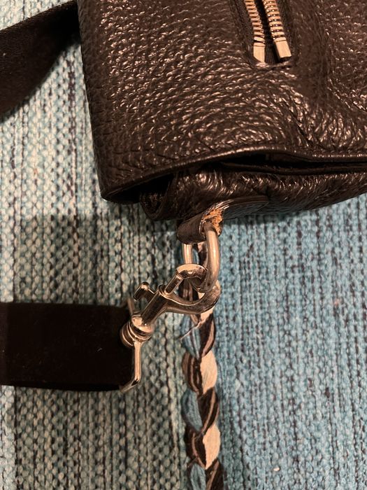 Geanta de piele neagra barbati de la Musette
