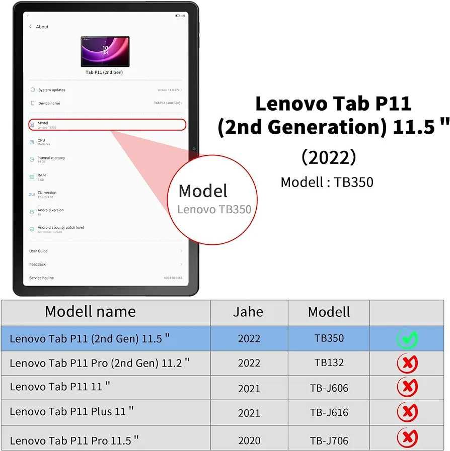 Husă tabletă Lenovo Tab P11,Magnetic fără fir cu tastatura Bluetooth