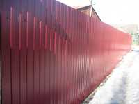 Garduri din panouri stil jaluzele, șipcă metalică,tablă cutată, plasă