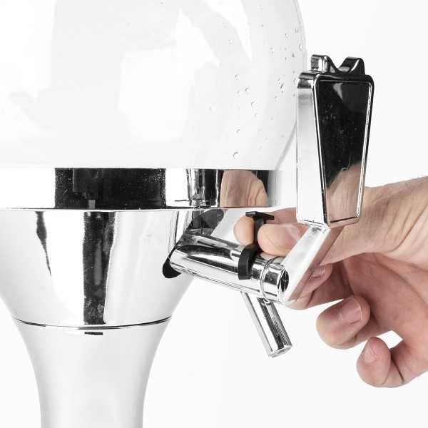 Dispenser bauturi cu Compartiment pentru Gheata si Capac 3.5 L