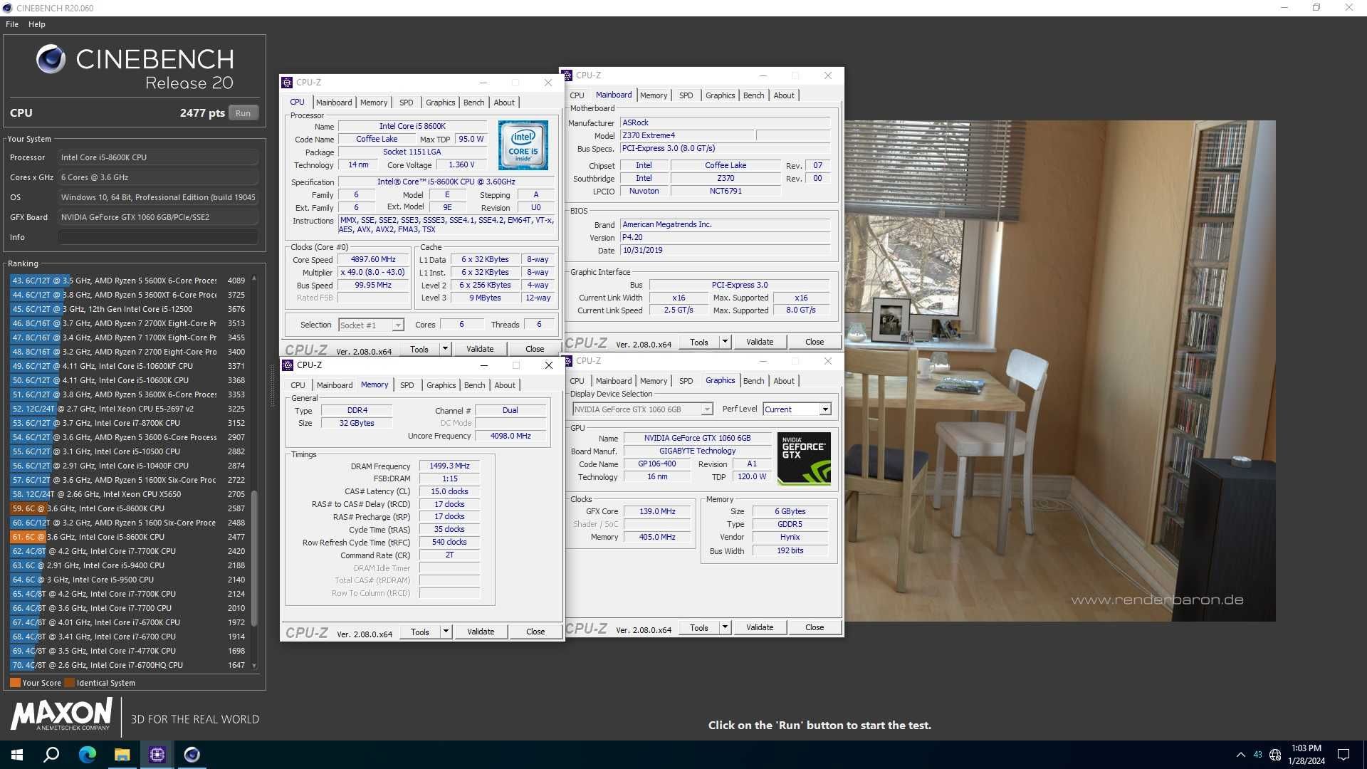процесор intel core i5-8600K LGA1151 6-ядрен