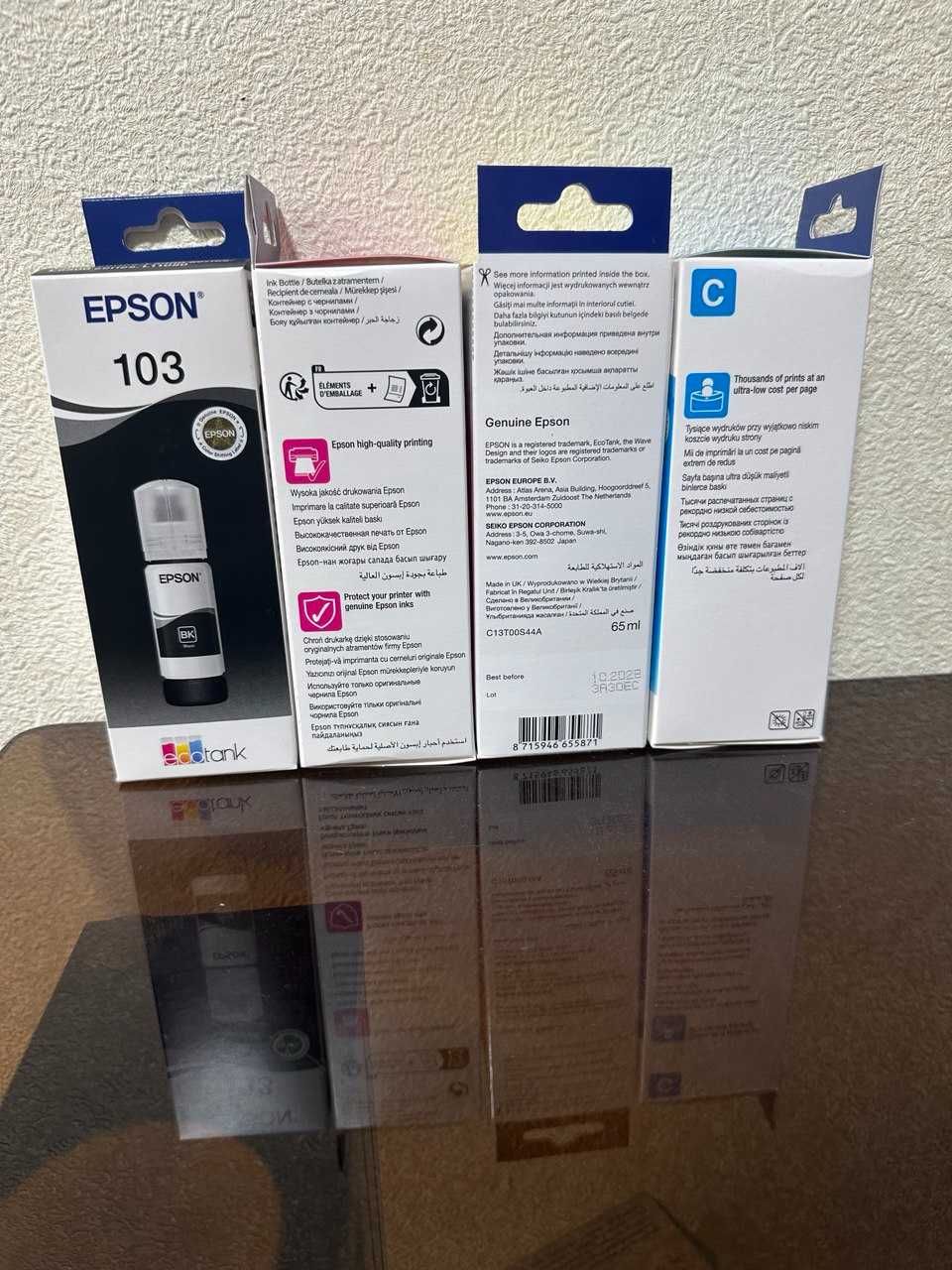 Чернила EPSON 103 на комплект или штук 24/7