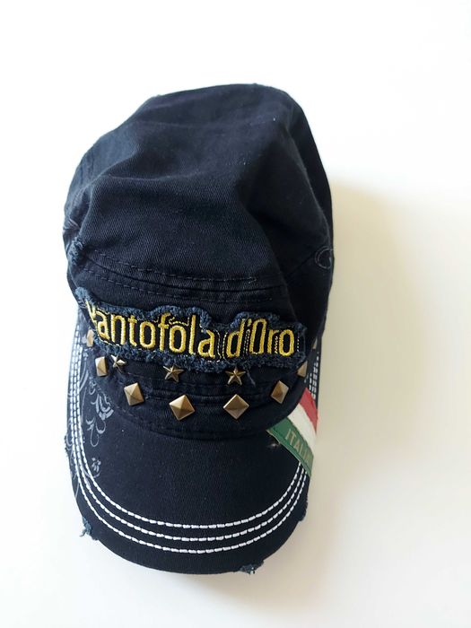 Шапка с козирка Pantofola D Oro , unisex 58 см бяла и черна