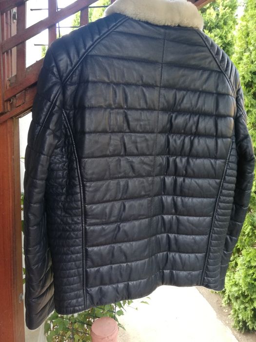 Geaca piele bărbati Santorini Xl cu blana