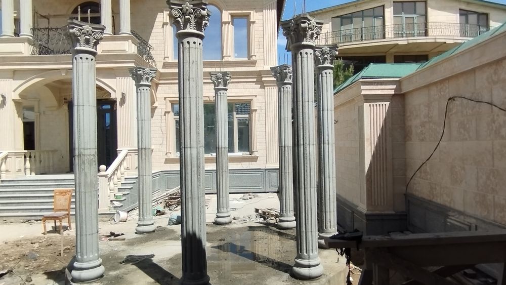 Производство декоративных колонн и тумб из бетона
