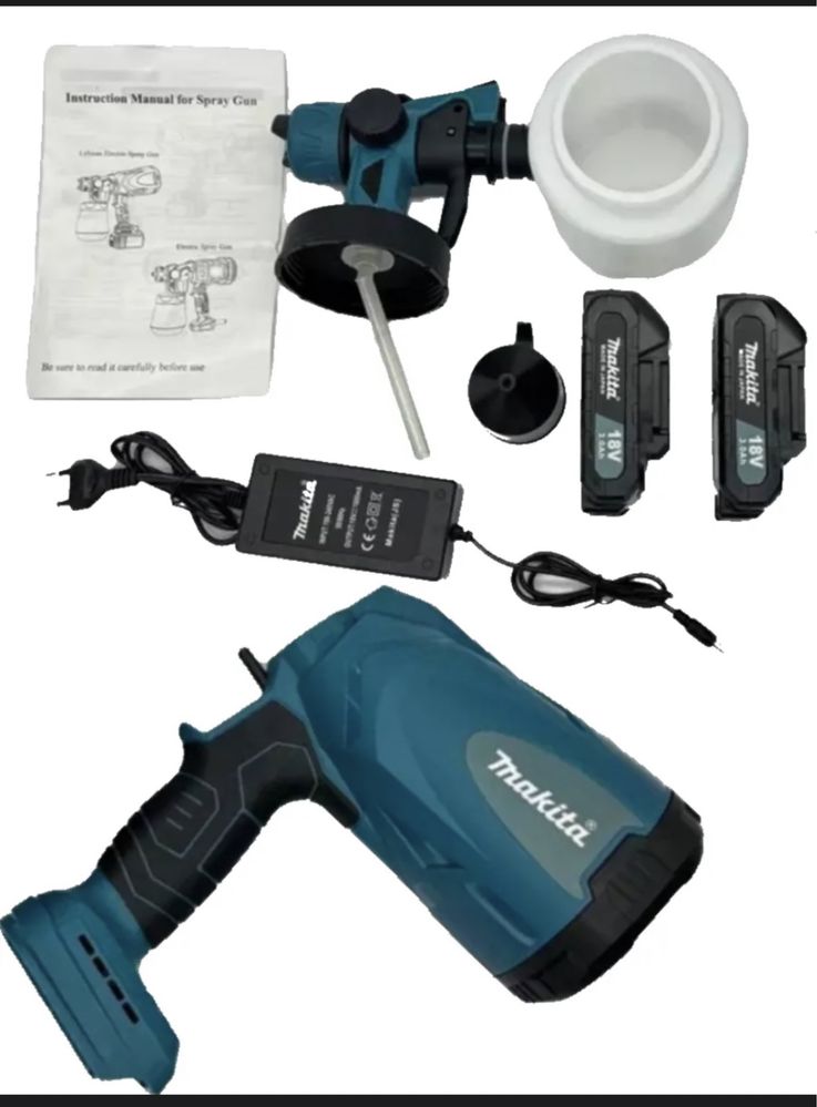 Краскопульт аккумуляторный бес щеточный makita