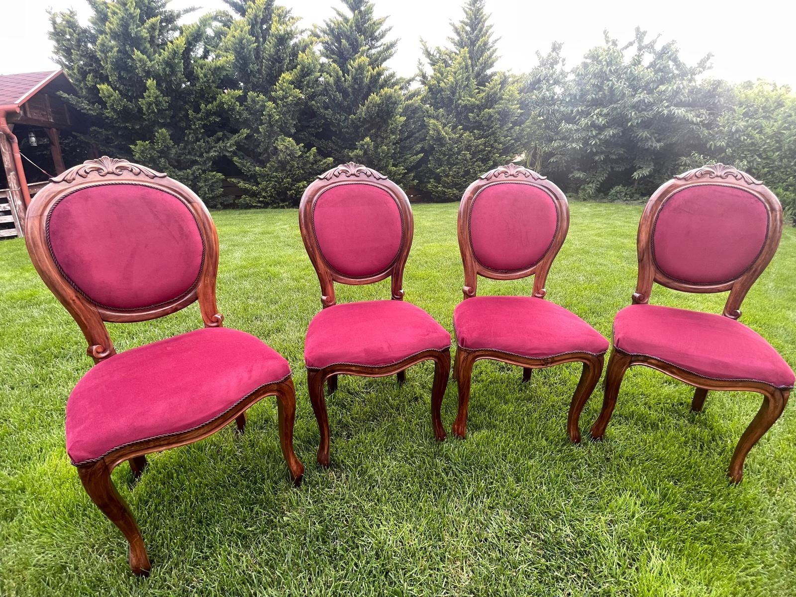 Scaune Biedermeier Originale Lemn Masiv Proaspăt Reconditionate