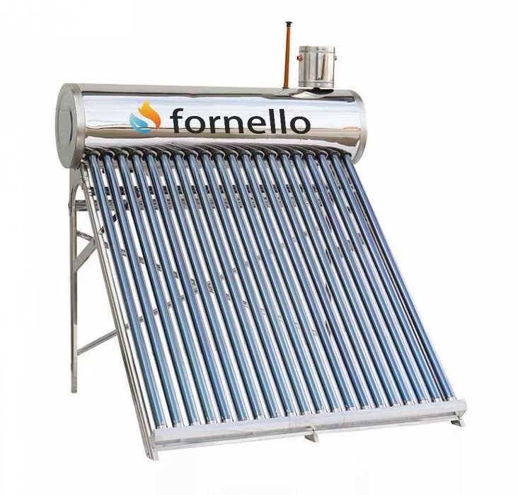 Set panou solar nepresurizat Fornello, rezervor inox 165 litri, 20 tub
